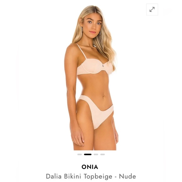 NWT Onia Dalia Bikini Top in Nude - Picture 2 of 6